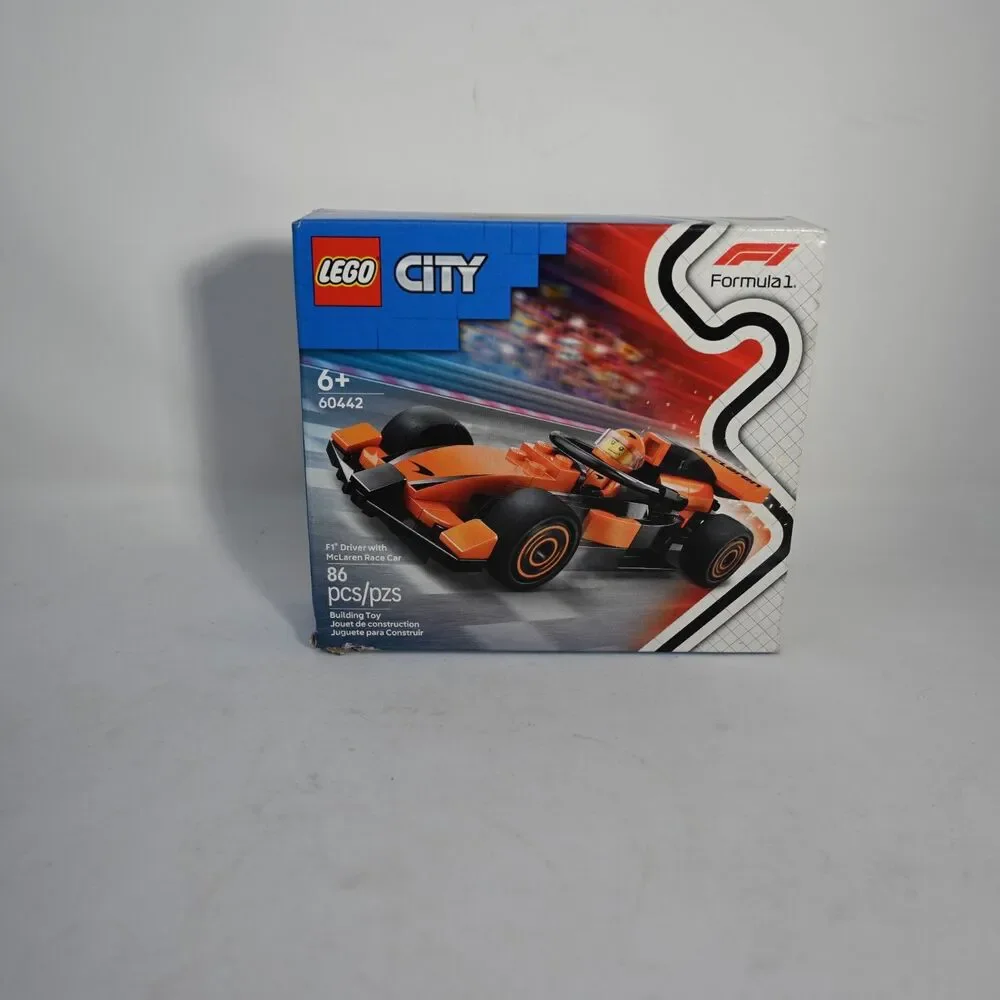 LEGO City 60442 F1 Driver w McLaren Race Car Formula 1 New Sealed